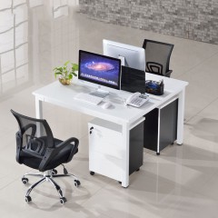 办公家具2/4/6人位办公桌现代简约单人职员屏风卡座钢架电脑桌
