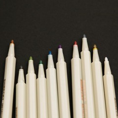 4支装涂鸦笔 记号黑卡纸DIY相册专用油漆笔